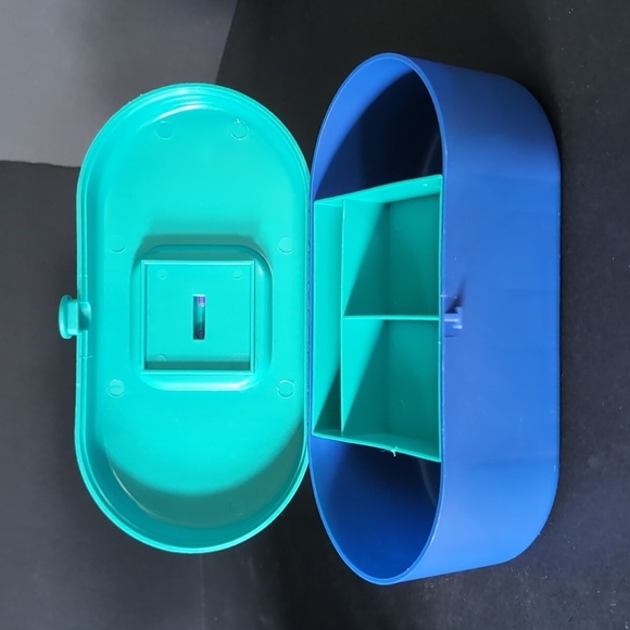 VGT 1980s Caboodles Lot Of 3 Blue/Green Travel Makeup Cases. - Picture 9 of 13